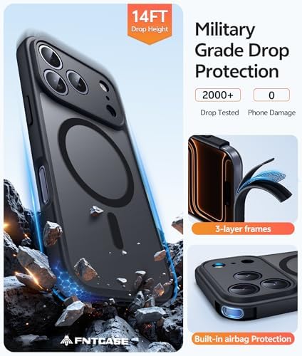 FNTCASE for iPhone 18 Pro Max Case / 17 Pro Max Case, Fit for Magsafe - Image 5