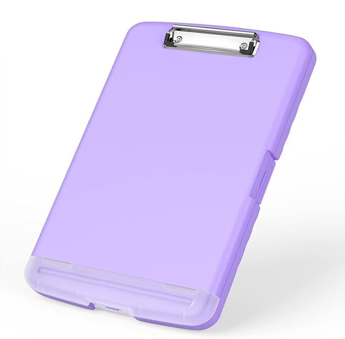 Rimilak Plastic Clipboard with Storage, 8.5 x 11 High Capacity Folio Nursing by Rimilak