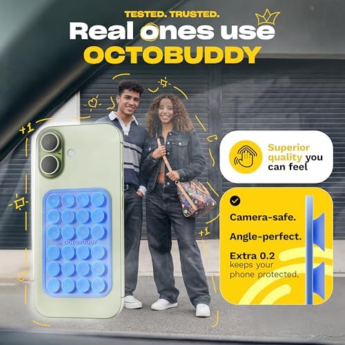 OCTOBUDDY Classic - Silicone Suction Phone Case Adhesive Mount - Image 3