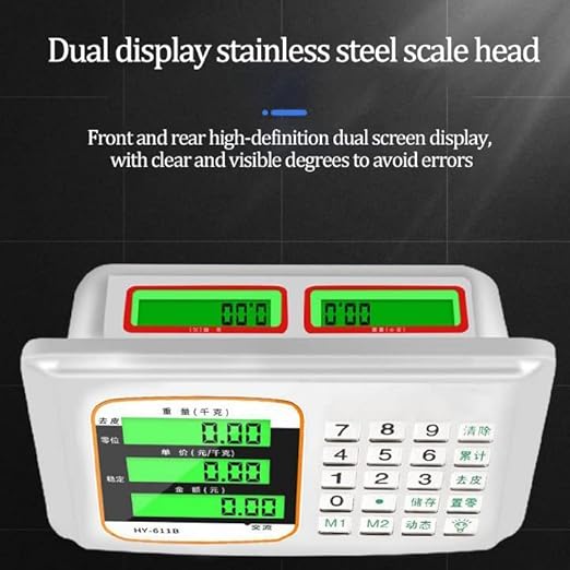 Large Platform Scale with Wheel 660 LB Floor Weight Computing Postal Scale - Image 4