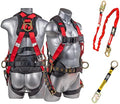 Palmer Safety Hammerhead 5pt Safety Harness Back Padded, QCB Chest, Tongue Buckel Legs Straps, Back & Side D-Rings by ATERET