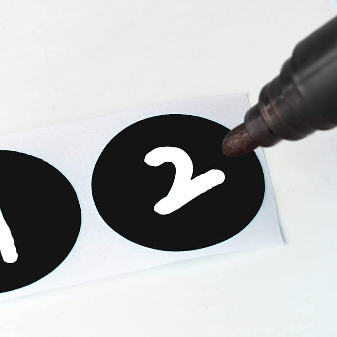 SHYGO® 1“ Black Circle Dot Stickers Color Coding Labels - Image 3