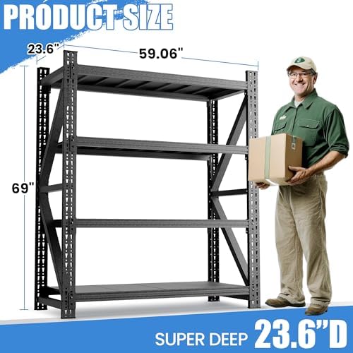 Heavy Duty Metal Shelving Units, Garage Shelves & Storage System - Image 2