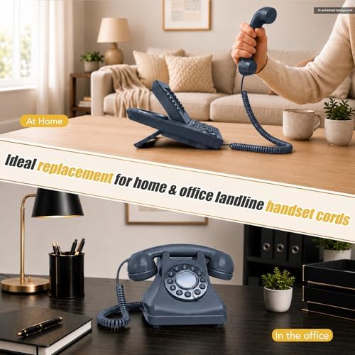 Comtrue Phone Cords for Landline, 2-Pack, Telephone Handset Cords - Image 7