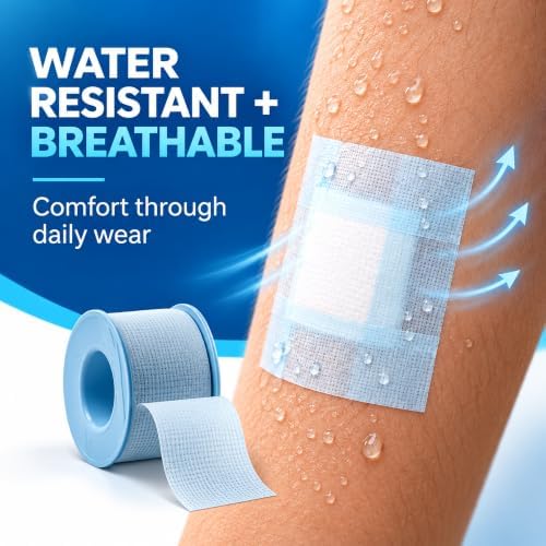 Nexcare Sensitive Skin Low Trauma Tape, 4 Count – Gentle Adhesive Medical Tape for Fragile or Delicate Skin, Hypoallergenic & Latex-Free, Ideal for Post-Surgery Care, Pediatric Use, Frequent Changes - Image 6