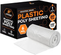 Xpose Safety Clear Plastic Sheeting – 20' x 100' Roll – Heavy Duty 6 Mil Poly by XposeSafety