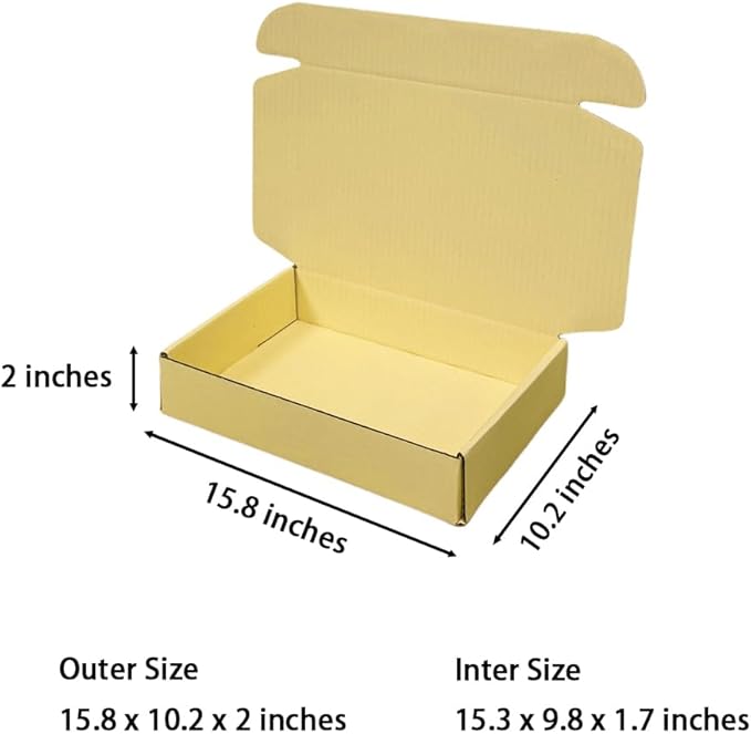 20 Pcs 15.8 x 10.2 x 2 inches Shipping Boxes - Image 2