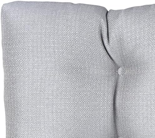 Klear Vu The Gripper Non-Slip Tufted Bench Cushion for Indoor Furniture, Assembled in USA, Entryway Storage, Bay Window, Corner Nook or Piano Seat, 33 Inches, Solid Gray - Image 3