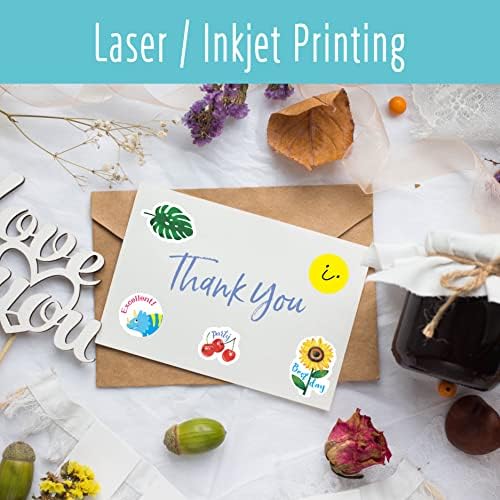 70 Large Size Blank Labels, Water/Oil/Tear Resistant, Inkjet & Laser Printer Available Removable No Residue for Home Organization Projects, Bins, Kitchen Storage Containers, Desk Items(8.5”x 5.5”) - Image 6