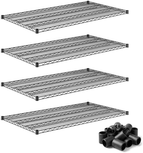 30" x 54" Commercial Wire Shelf Replacement 4 Pack for Modular Storage and Shelving Systems, NSF by Zedfire