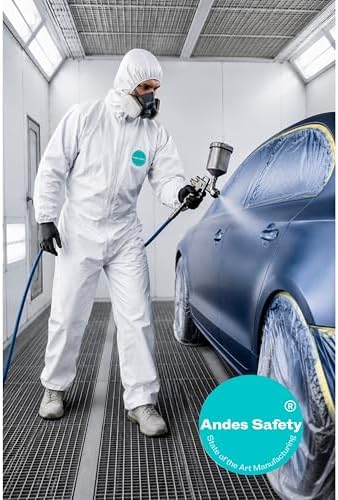 Andes 25 Pack Hazmat Suits, Paint Suits, Lab Coveralls - Image 4