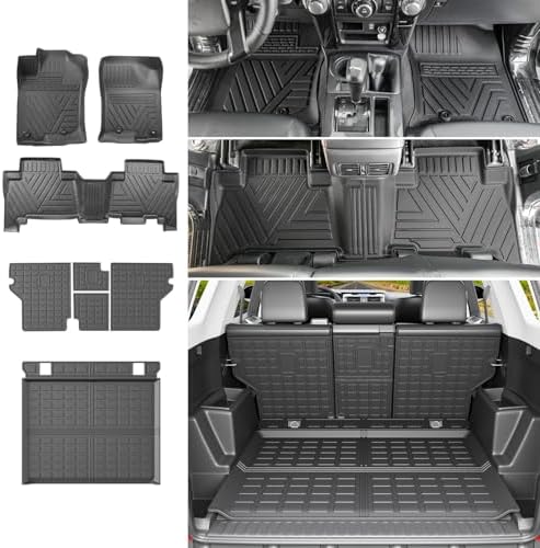 powoq Floor Mats Cargo Mat Compatible with 2013-2024 Toyota 4Runner by powoq