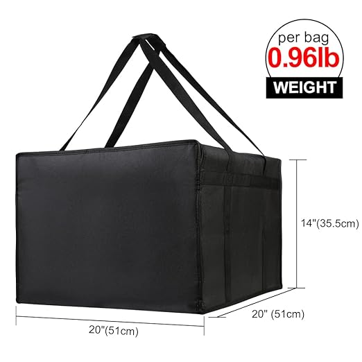 Bodaon Insulated Pizza Delivery Bags, Pizza Pack, Pizza Hot Warmer Carrier - Image 2