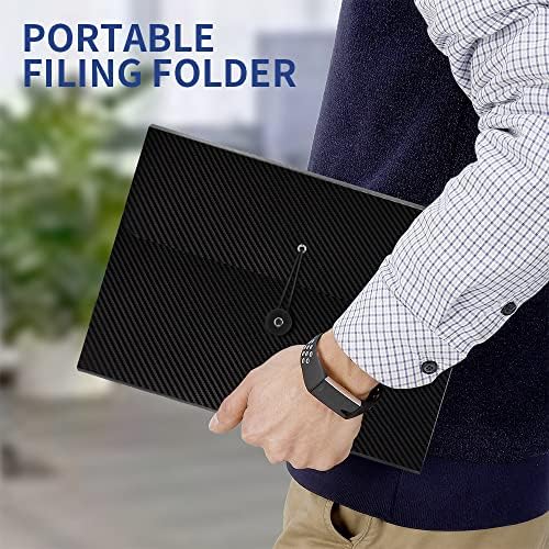 2Pcs Expanding File Folder, 13 Pockets Accordion File Holder Organizer, A4 Letter Size Paper Document Receipt Organizer Accordian Filing Folder for Classroom, Home, Office and Travel - Image 7