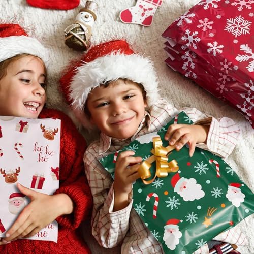 Fuxury Christmas Poly Mailers 10x13" 50Pcs,Cute Shipping Bags for Clothes - Image 4