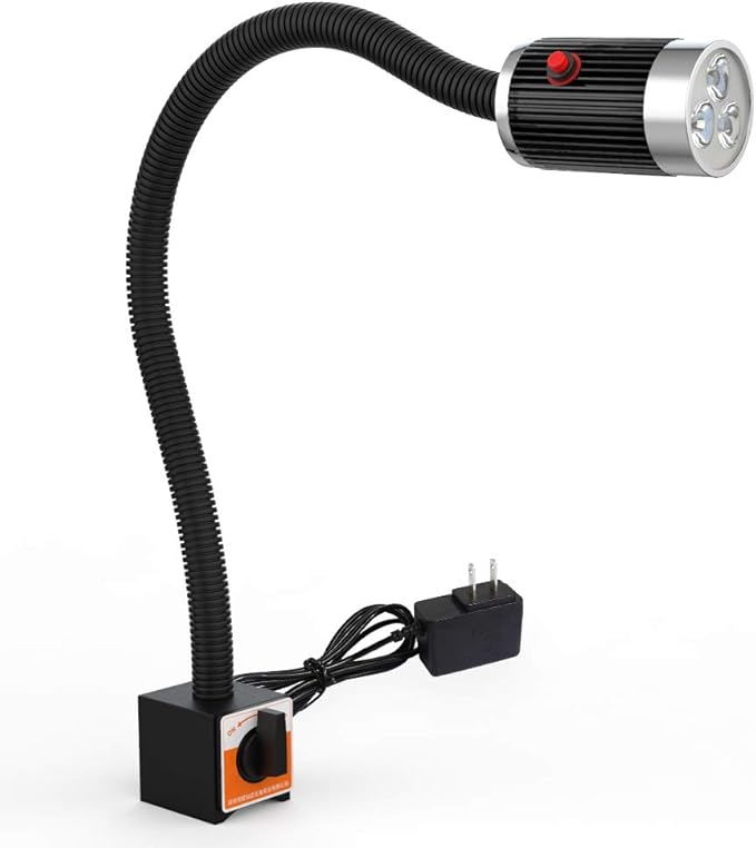 Magnetic Work LIght, 9W Led Flexible Gooseneck by SSHUNCANDA