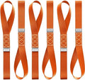AUGO Heavy Duty Soft Loops –Pack of 6-1.5” x 17” Tie Down Anchor Straps for Use w/Ratchet Strap Hooks – 3000Lb Load Capacity & 10,000Lb Break Strength – Great for Motorcycle, Bike, Roof Rack, Etc. by AUGO
