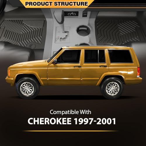 G-PLUS TPE Floor Mats 3PCS Fit Jeep Cherokee 1997-2001 - Image 6