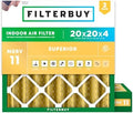 Filterbuy 20x20x4 Air Filter MERV 11 Pet & Allergy Defense (2-Pack) by Filterbuy