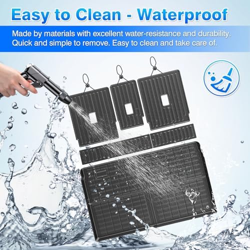 Cartist Ford Expedition max Floor Mats for 2025 2026 Expedition max (7 Seats) Accessories All-Weather Waterproof Car Floor Mats & Cargo Liner for Ford Expedition max 2025 2026 - Image 6