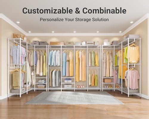 VIPEK V40 Heavy Duty Clothes Rack, Modular Closet System Clothing Rack - Image 5
