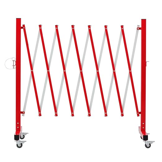 GYMTIME Easily Assembled Expandable Metal Barricade, 11 Feet, Portable Safety by GYMTIME