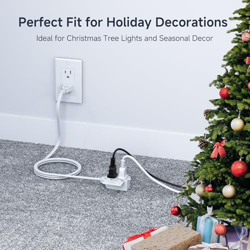 [ETL Listed] Cable Matters 2-Pack 2 Prong 3-Outlet Extension Cord, 10ft - Image 6