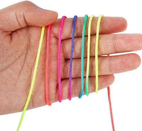 Tenn Well Satin Rattail Cord, 295 Feet 2mm Colorful Nylon String for Macrame Bracelets, Necklaces, Jewelry Making, Beading, Arts and Crafts, String Games - Image 4
