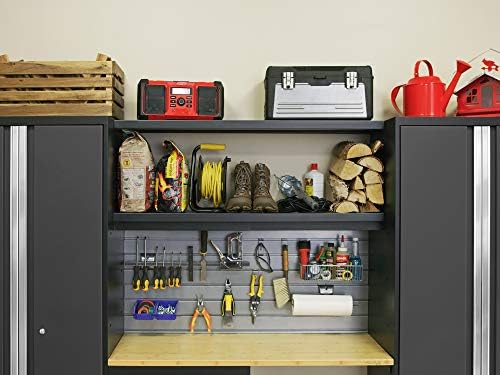 NewAge Products Gray Bold Series 9PC Garage Cabinetry Set · 24-Gauge Steel · Fully Welded · 156" W x 18" D x 76.75" H, 50681 - Image 4