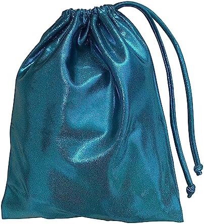 LIL'FOX 8"x10" Drawstring Gymnastics SMALL GRIP BAG 26x20cm - Lightweight Bag for Personal Equipment - Shiny Foil Rhinestones - Image 4