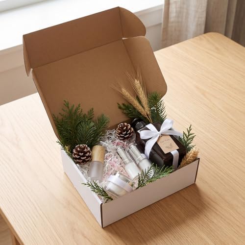 RLAVBL 12x9x4 Shipping Boxes Set of 1, White Corrugated Cardboard Box for Packing, Mailing, Business - Image 4