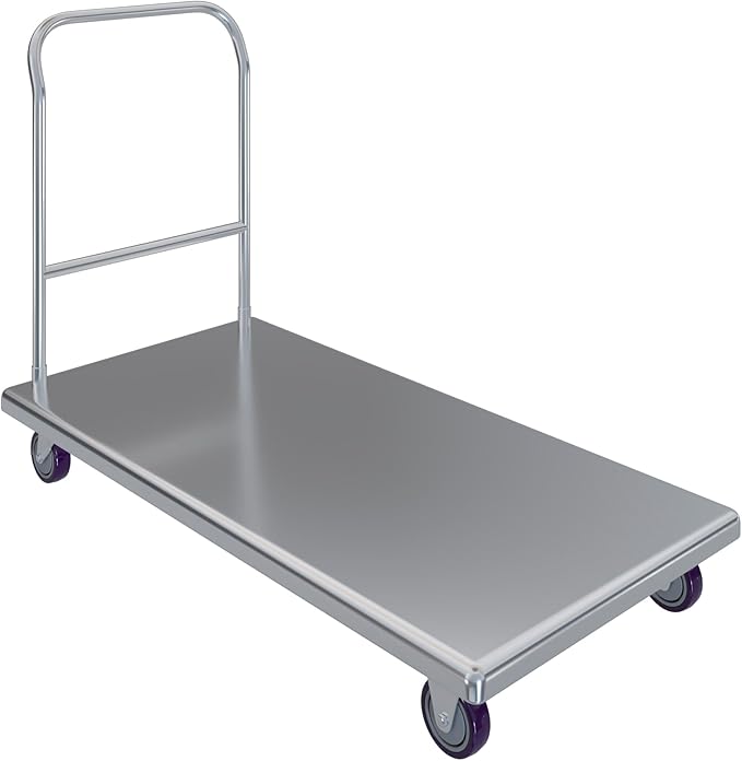 AmGood Stainless Steel Platform Cart. 24 in. Wide x 48 in. Long x 32 in. High. by AmGood