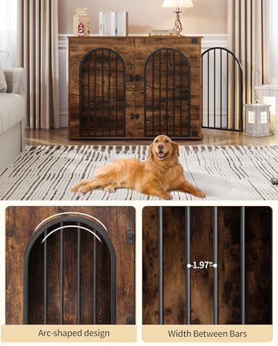 Hzuaneri 44.1'' Dog Crate Furniture,Dog Kennel Indoor for Medium/Large Dogs - Image 5