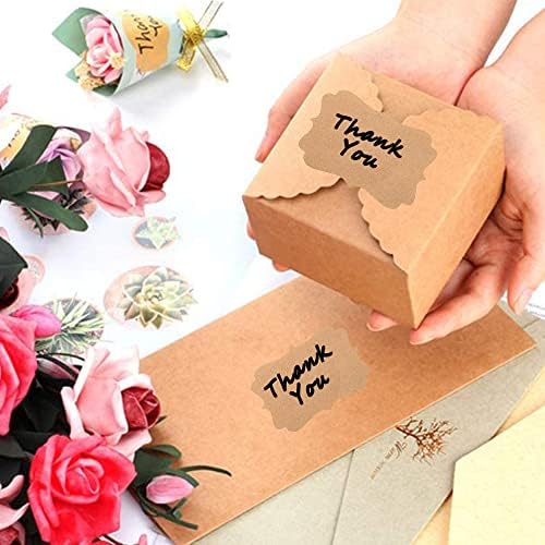 2" x 3" Kraft Label Stickers Writable Gift Labels, 200PCS Self-Adhesive Brown Labels for Essential Oil Bottle, Jars, Food Storage or Gift Decoration - Image 3