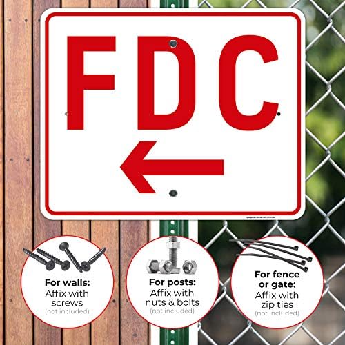 FDC Left Arrow Sign, - Image 4