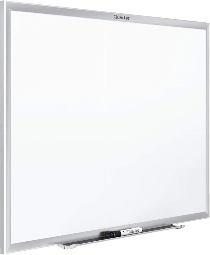Quartet Magnetic Dry Erase White Board, Nano-Clean Surface Resists Ink Stains by Quartet