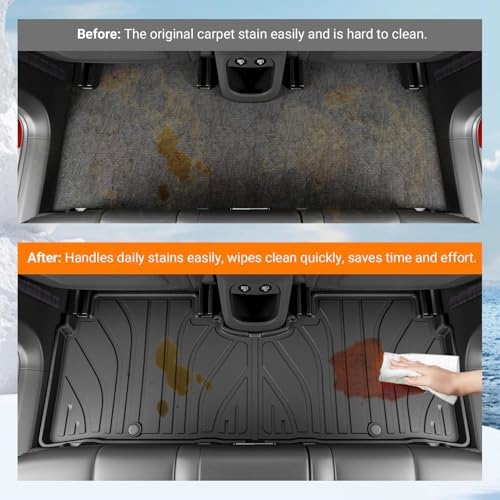 powoq Floor Mats Cargo Mat Compatible with 2022-2024 Ioniq 5 - Image 3