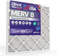 BNX TruFilter 18x24x1 Air Filter MERV 8 (4-Pack) - MADE IN USA – Dust & Pet Defense Electrostatic Pleated Air Conditioner HVAC AC Furnace Filters for Dust, Pet, Mold, Pollen MPR 600 – 700 & FPR 5 by BNX
