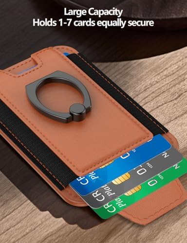for Magsafe Wallet with Grip, 6-Card Holder; Stronger Magnetic Phone Wallet - Image 2