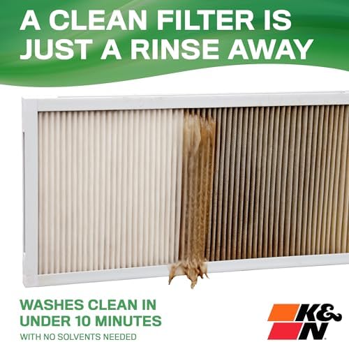 K&N 14X24X1 HVAC Furnace Air Filter, Lasts a Lifetime, Washable, Merv 13, the Last HVAC Filter You Will Ever Buy, Breathe Safely at Home or in the Office, HVC-13-11424 - Image 3