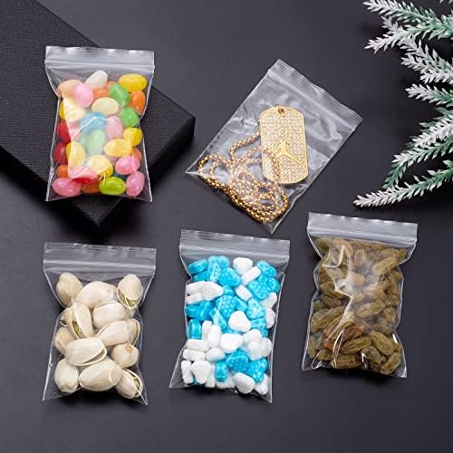 Small Plastic Bags, 400 PCS Mini Baggies, 4 Assorted Sizes - Image 5