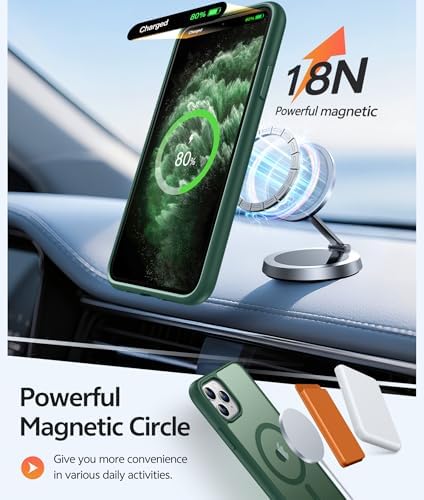 FNTCASE for iPhone 11 Pro Case, Fit for Magsafe, Translucent Matte Back - Image 3