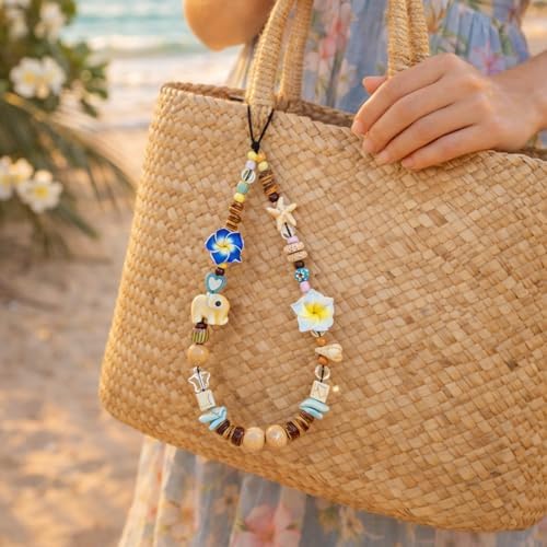 Beaded Camera Wrist Strap Cute Digital Camera Charm Lanyard Phone Charms Strap Beaded Camera Chain for Phone - Image 3