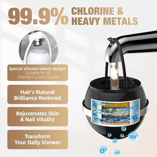 SHLLKTTRY Bath Water Filter for Tub Faucet with Overflow,Filtration,Remove Contaminants,Chlorine,Fluoride,Hard Water Softener,Enhances Health of Skin,Hair,Nails,Relieve Eczema,3,000 Gallons,Black - Image 3
