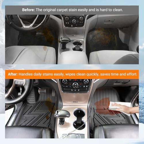 powoq Floor Mats Cargo Mat Compatible with 2011-2021 Jeep Grand Cherokee - Image 3