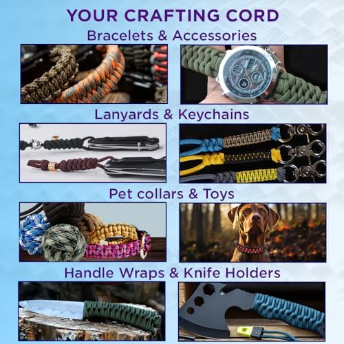 Paracord Rope 550 lb 4mm – Parachute Cord – Utility Camping Rope - Image 6