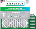 Filterbuy 25x25x2 Air Filter MERV 8 Dust & Allergy Defense (5-Pack) by Filterbuy