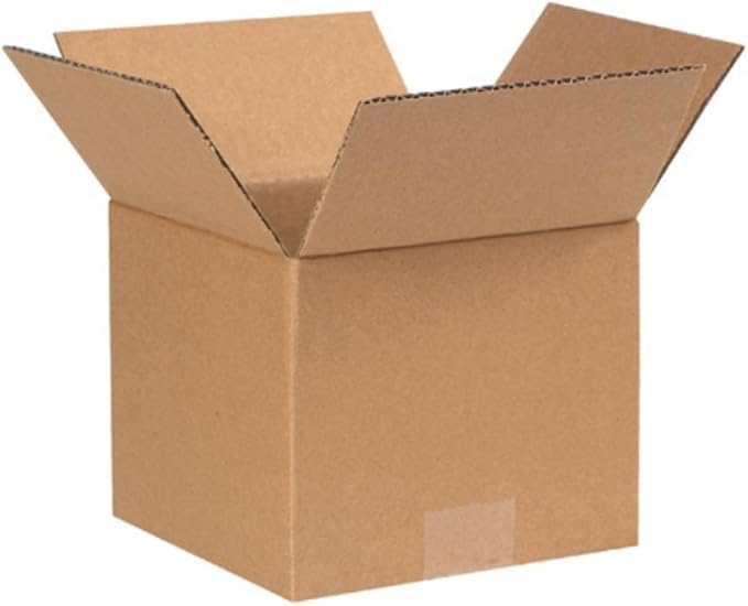 Secure Seal - 7x7x6 Pack of 50 Corrugated Cardboard Packing Shipping Mailing by Secure+Seal