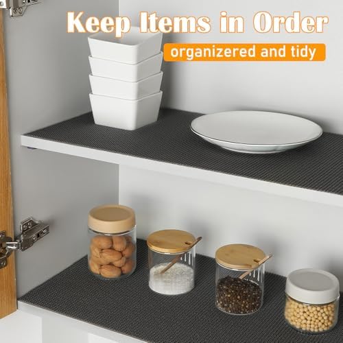Songrey Non-Slip Shelf Cabinet and Drawer Liner, 17.5IN x 30FT, Black - Image 4