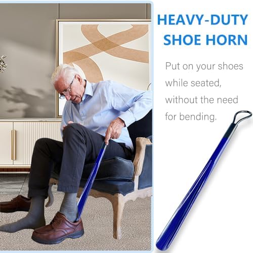 7PC Hip Kit For Seniors Total Hip Replacement Prime, Hip Replacement Kit After Surgery, Hip Replacement Recovery Kit With Grabber,Sock Aid,Leg Lifter,Dressing Stick,Shoehorn,Back Scratcher,Bath Loofah - Image 3